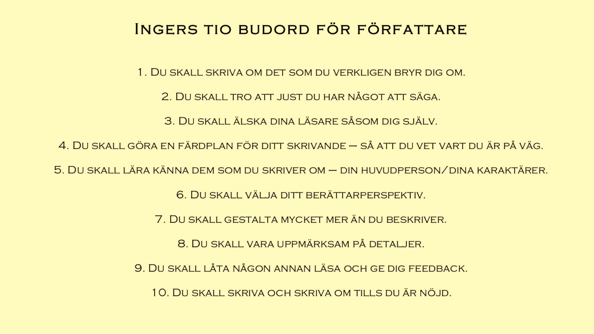Bli författare 10 tips